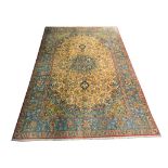 A Persian Isfahan carpet, West Iran, 3.83m x 2.60m, condition rating A