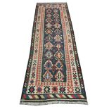 A mid 20th Century Anatolian Kilim, 3.60m x 1.27m, condition rating B.