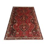 A Persian Shiraz carpet, South West Iran, 2.95m x 2.03m, condition rating A