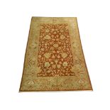 An Indian Ziegler design carpet, 2.41m x 1.60m, condition rating A/B.