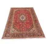 A Persian Keshan carpet, Central Iran, 3.35m x 2.48m, condition rating A