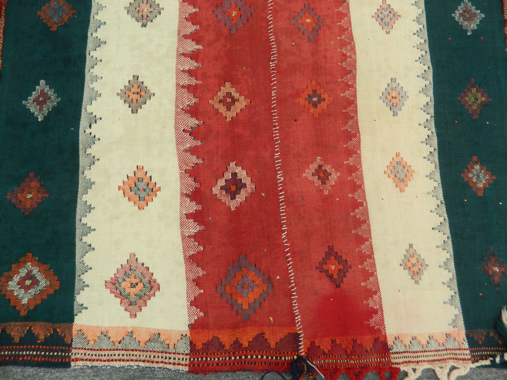 A Persian Qashqai Kilim, South West Iran, 2.75m x 1.40m, condition rating B - Image 2 of 2