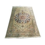 A Persian wool and silk Nain carpet, Central Iran, 2.90m x 2.00m, condition rating A/B.