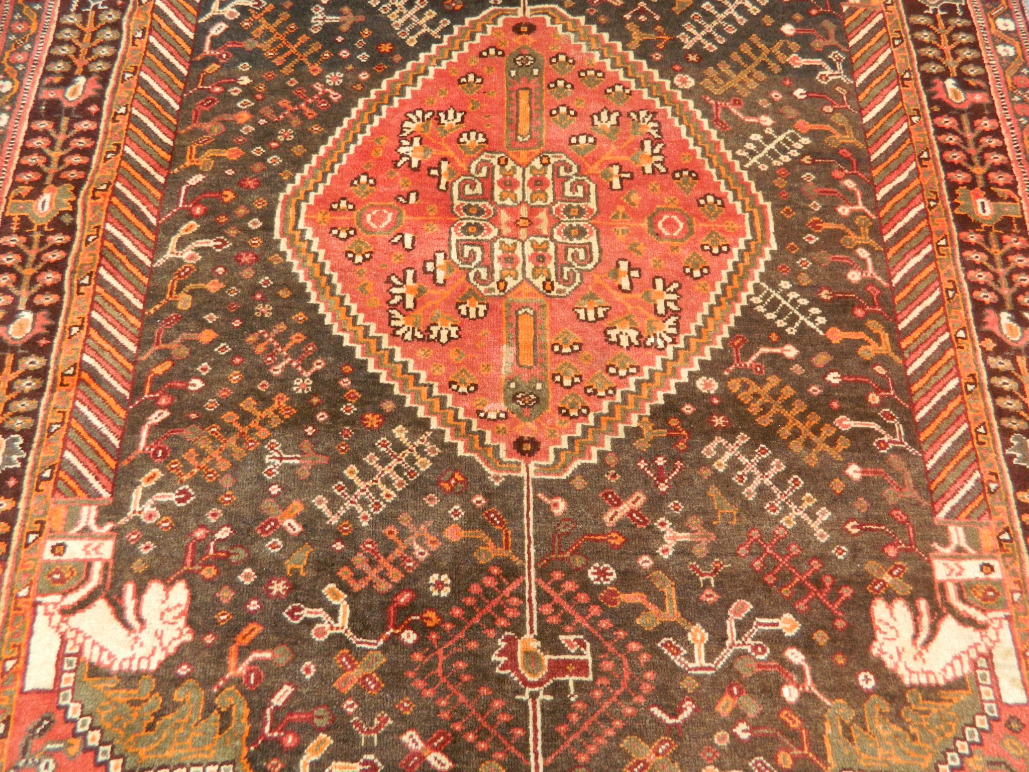 A Persian Qashqai carpet, South West Iran, 2.37m x 1.56m, condition rating A. - Image 3 of 3