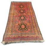 A mid 20th Century Persian Luri carpet, West Iran, 3.51m x 1.89m, condition rating B.