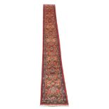 A Persian Mahal runner, West Iran, 4.90m x 0.55m, condition rating A.