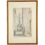 SIR FRANCIS CHANTREY R.A. (1781-1841). "Cowgate, Edinburgh" pencil inscribed, 'Cowgate' lower left