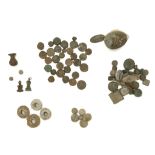 A LARGE GROUP OF BRONZE AND LEAD ITEMS Roman to Islamic Period and later Including a Roman lead