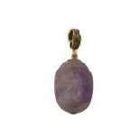 AN AMETHYST SCARAB Possibly Egyptian Mounted to be worn as a pendant, 2.2cm high Provenance: Ex UK