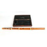 A flute , William Henry Potter, Johnsons court, fleet street, London. Early 19th century boxwood and