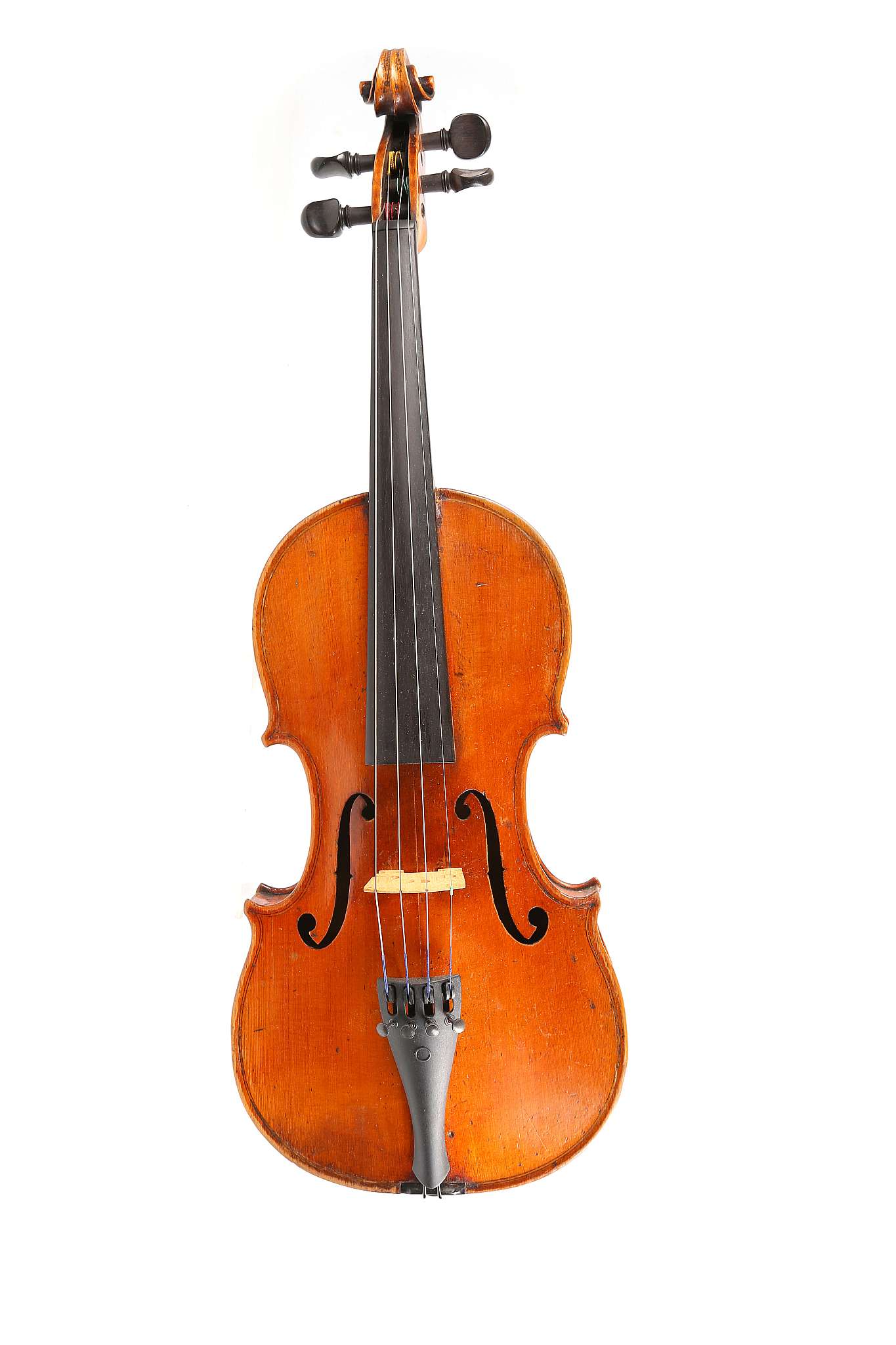 A good French violin, Guarnieri model. Circa 1880-1890. One-piece back, in a yellow orange varnish