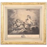 After Francois Boucher 1703-1770. 'La Muse Clio' and 'La Muse Erato'. A pair of mid 18th Century