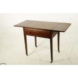 A REGENCY MAHOGANY DROP-LEAF ARCHITECT'S TABLE BY T. WILLSON, 68 GREAT QUEEN STREET, LONDON, CIRCA