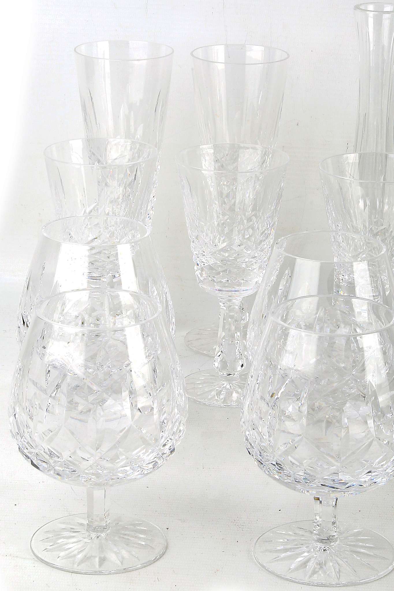 An extensive suite of Waterford cut glass crystal stemware, some boxed, including 12 brandy glasses, - Image 3 of 3