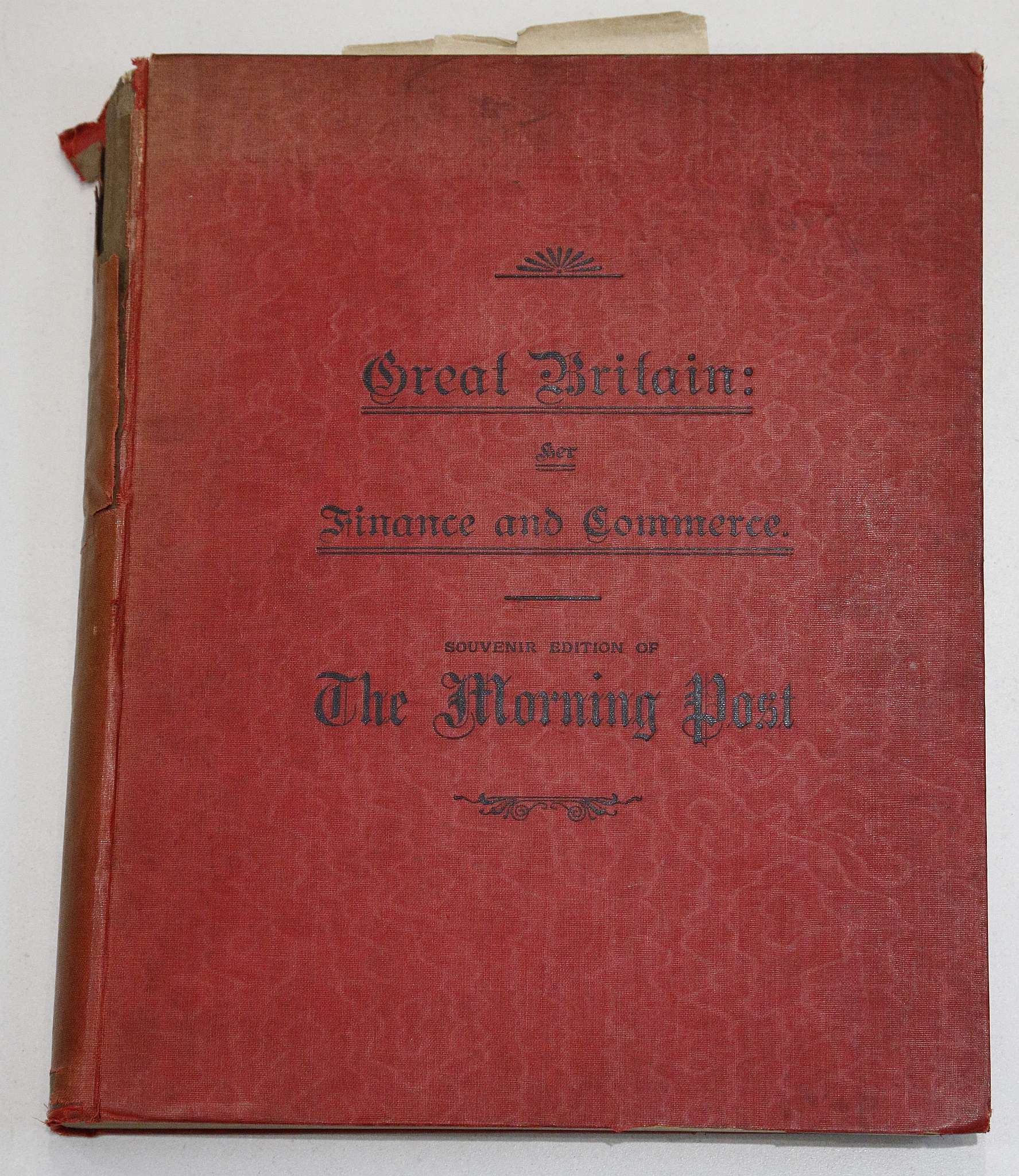 Great Britain: Her Finance and Commerce. Souvenir Edition of the Morning Post. London, ''The Morning