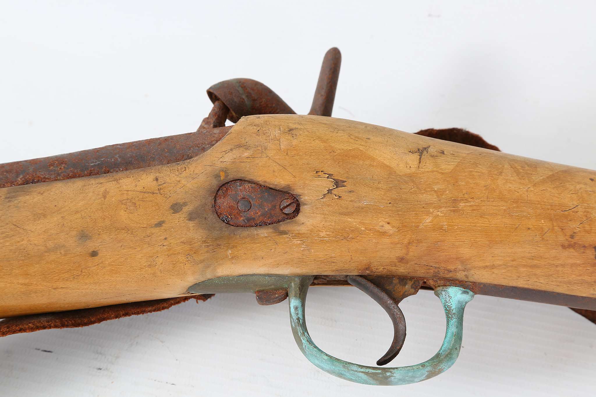 A 19th Century percussion cap rifle, possibly Belgian issue for Brazilian military. - Image 2 of 2