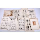 An interesting selection of 18th and 19th Century paper ephemera, including prints, drawings,