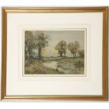 Walter Rossiter 1871 - c.1948. A set of three English landscape and riverscape watercolour views.