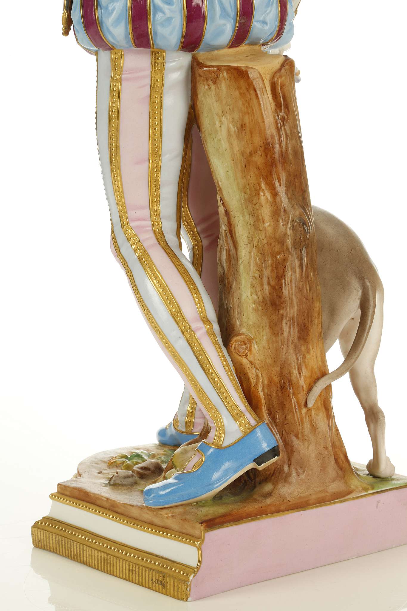 A LARGE FRENCH BISQUE PORCELAIN FIGURE OF A HUNTSMAN, late 19th or early 20th century, modelled - Image 14 of 16