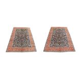 A PAIR OF TABRIZ CARPETS NORTH-WEST PERSIA, CIRCA 1940 each, approx: 11ft.7in. x 7ft.11in.(384cm.