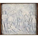 EDUARDO PAOLOZZI (BRITISH 1924-2005). Untitled, 1991, plaster relief, depicting classical scene,