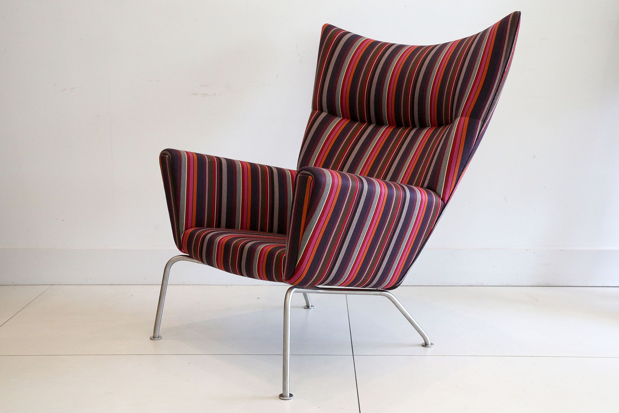 A CH447 WING CHAIR, DESIGNED BY HANS WEGNER, MANUFACTURED BY CARL HANSEN & SON, DENMARK, in Paul