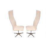 A PAIR OF CIRCA 1970s OXFORD CHAIRS, DESIGNED BY ARNE JACOBSEN, 1965, MANUFACTURED BY FRITZ