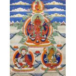 A THANGKA PAINTING. Early 20th Century. 60 x 44cm. 二十世紀早期   唐卡