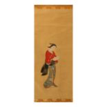 TWO PAINTINGS. Edo period. Comprising a Buddhist painting depicting the deity, Shomei-Kongo in the