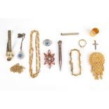 A small collection of costume jewellery