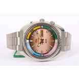 ORIENT. A gents, c.1970's Orient calendar bracelet watch, with rotating bezel, day/date aperture and