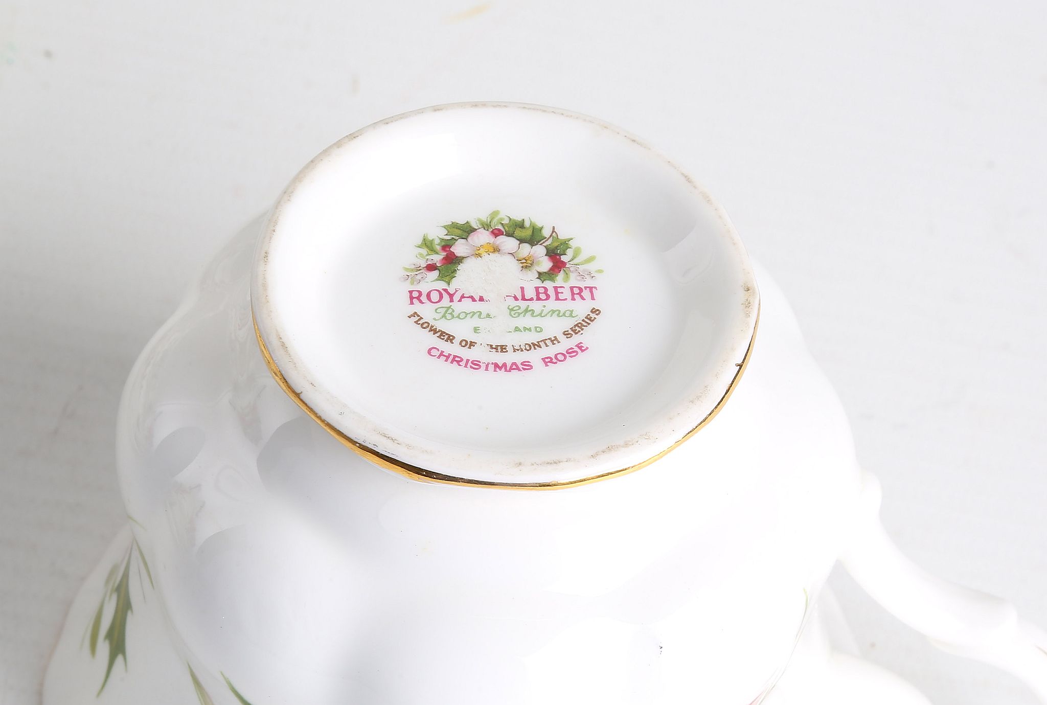 AMENDED - A twelve piece Royal Albert tea cups and saucers from the "Flowers of the Month" series - Image 2 of 2