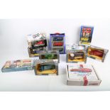 A collection of approximately 43 boxed die cast vehicles, including Corgi Commercials, Corgi