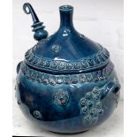 Bjrn Wimblad for Rosenthal of Bavaria. A large dark blue lustre glazed tureen and cover, including