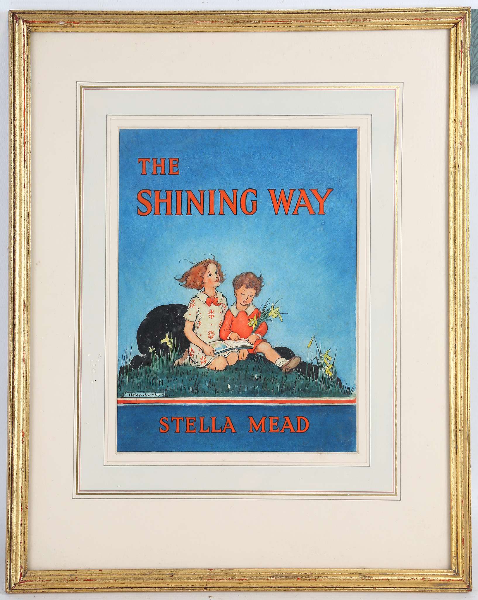 Helen Jacobs B.W.S. 1888-1970. 'The Shining Way'. Pen, ink, watercolour and gouache on board.