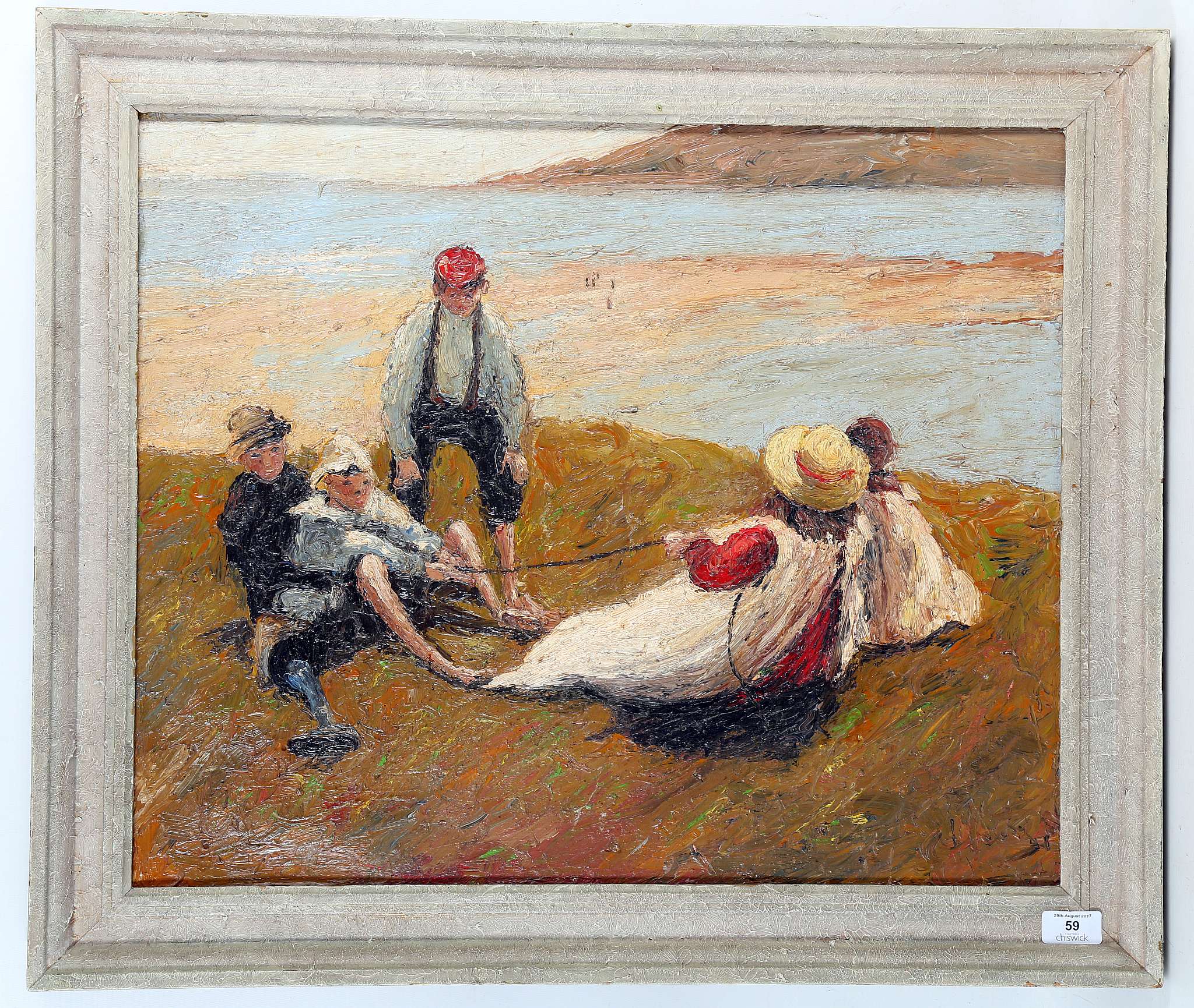 Continental School, early 20th century Impressionistic oil on linen, indistinctly signed lower