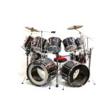 A full set of vintage Premier Drums , some have been specially custom made. They all come in