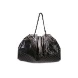 Chanel vinyl grey/black Melrose Degrade Cabas tote, Cruise 2008 collection, vinyl printed with '