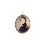 THOMAS RICHMOND (1771-1837) A fine portrait miniature of an Officer of the Royal Navy, wearing a