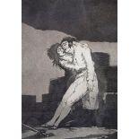 AFTER FRANCISCO GOYA (1746-1828). A set of four etchings: 'El amor y la muerte' ['Love & Death'].