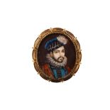 CONTINENTAL SCHOOL (19TH/20TH CENTURY). Portrait miniature of a Gentleman wearing 16th Century