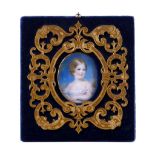 ATTRIBUTED TO WILLIAM EGLEY (1798-1870). Portrait miniature of a young girl, possible of the
