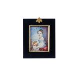 WILLIAM ALLINSON (BRITISH, fl. 1816-1821). Portrait miniature of Marion D'Oyly Bird as a child,