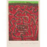 ANDRE MASSON (FRENCH, 1896-1987), untitled, mid 20th century etching in colours, signed and numbered