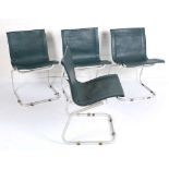 A SET OF FOUR 1960s ITALIAN LIA CHAIRS, designed by Claudio Salocci, manufactured by Sormani,