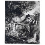 ...WITHDRAWN...MARC CHAGALL, (FRENCH 1887-1985), untitled, mid 20th century lithograph, (image: 30 x