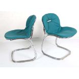 A PAIR OF 1970s ITALIAN SABINA CHAIRS, designed by Gastone Rinaldi, manufactured by Rima, green