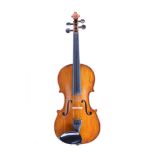 3/4 French violin, labelled Breton Brevete, 1881 de S.P.M.G. M.La Duchesse de Angouleme Breton.
