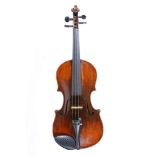 German violin, early 20th century, labelled Josephus Laske Lauten und Beigen. marcher in Prague,