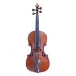 Early 20th century  good violin, labelled Nicolaus Amatus fecit in Cremona1657 One piece back,